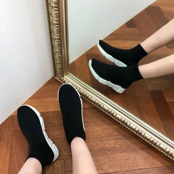 언니구두 더모트 스판 삭스 스니커즈 2.5cm 