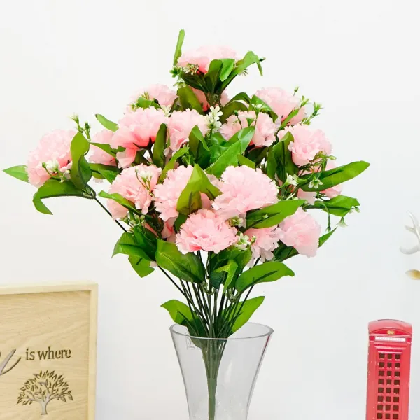 21세기트랜드 성묘용 조화 모음 풍성한 카네이션 24송이 핑크색