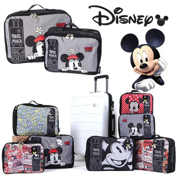 디즈니 여행파우치 망사형 대 L . 중 M . Set