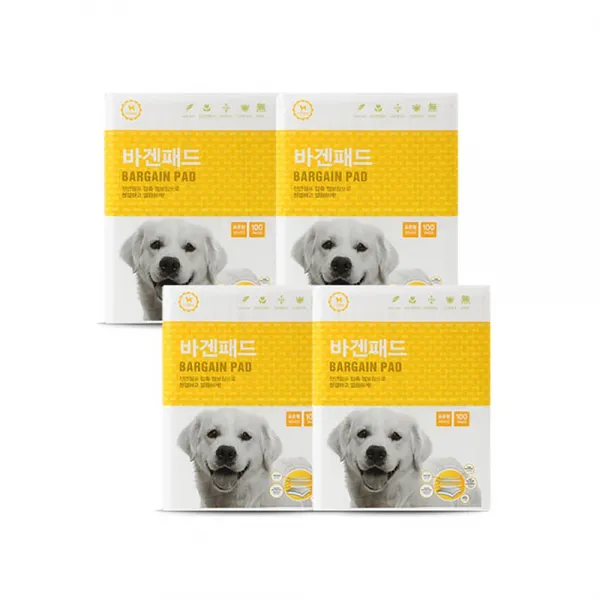 바겐패드 씽씽패드 애견 배변패드 표준형 4팩