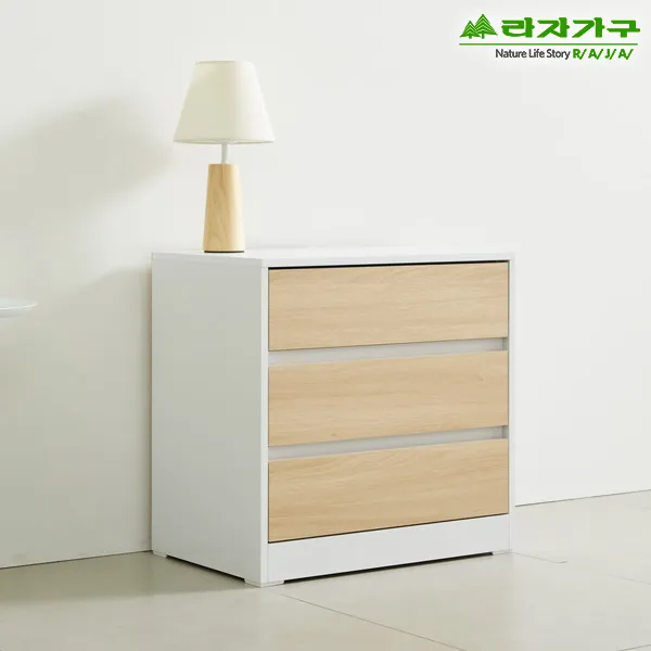 라자가구 오브 메이크 600 3단 서랍장 Fo0901 화이트메이플