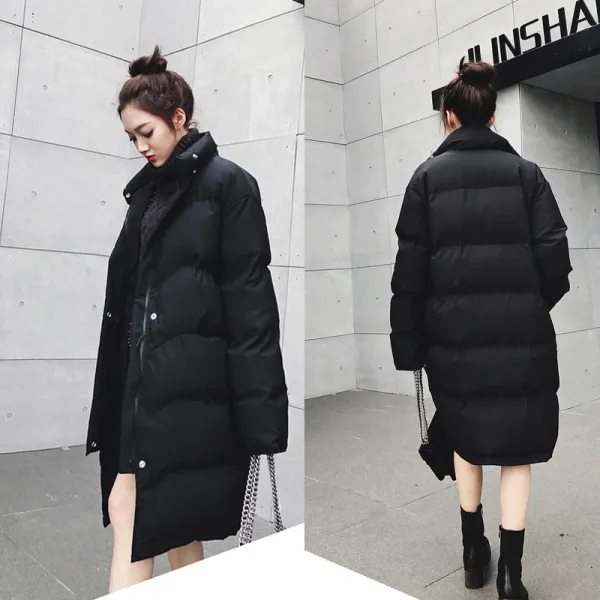 씨엔에이치 역시즌 겨울 여자 여성 루즈핏 따뜻한 로브 롱패딩