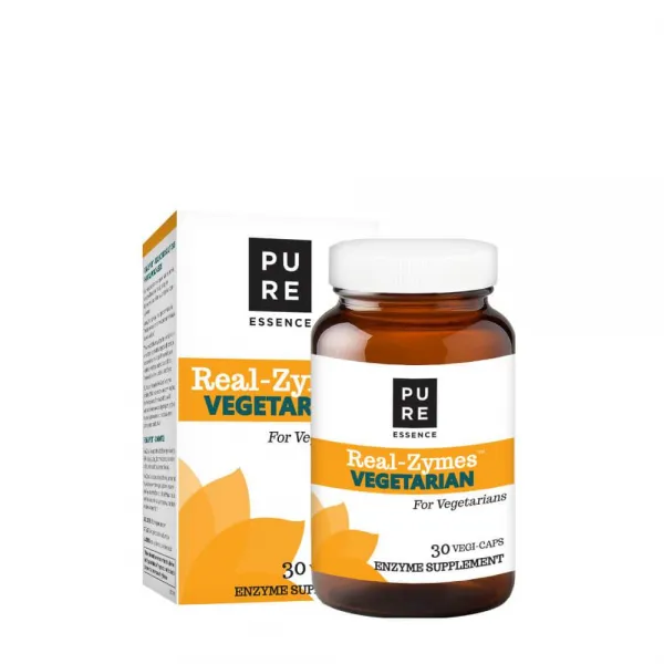 Pure Essence Labs 리얼 자임 베지테리안 베지 캡 30개입 1개