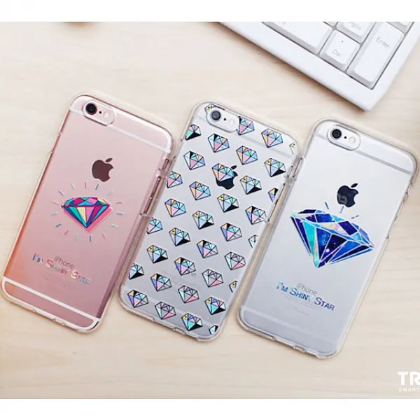 S&S몰 핸드폰케이스 [아이폰6S플러스. TZ 클리어 다이아 젤리 케이스 iPhone6S PLUS] 젤리케이스 하드케이스 다이어리케이