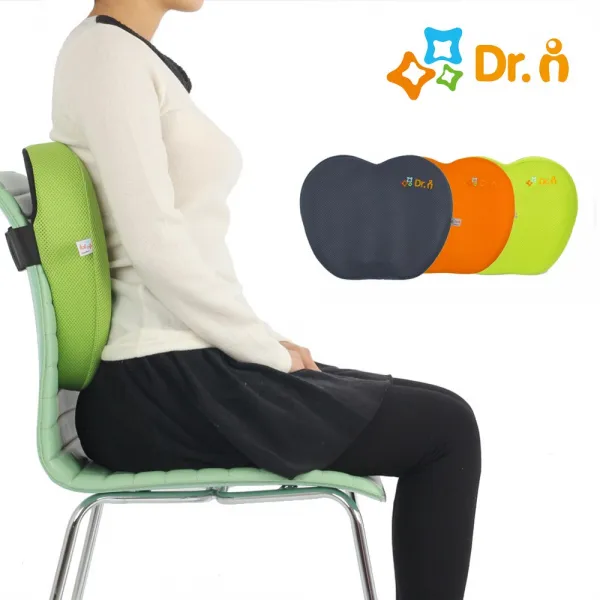 닥터아이 바른자세 허리쿠션 등받이쿠션, 네이비