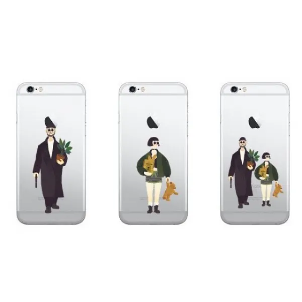 S&S몰 핸드폰케이스 [아이폰6S플러스. TZ 아저씨와 소녀 그래픽 케이스 iPhone6S PLUS] 젤리케이스 하드케이스 다이어리케이