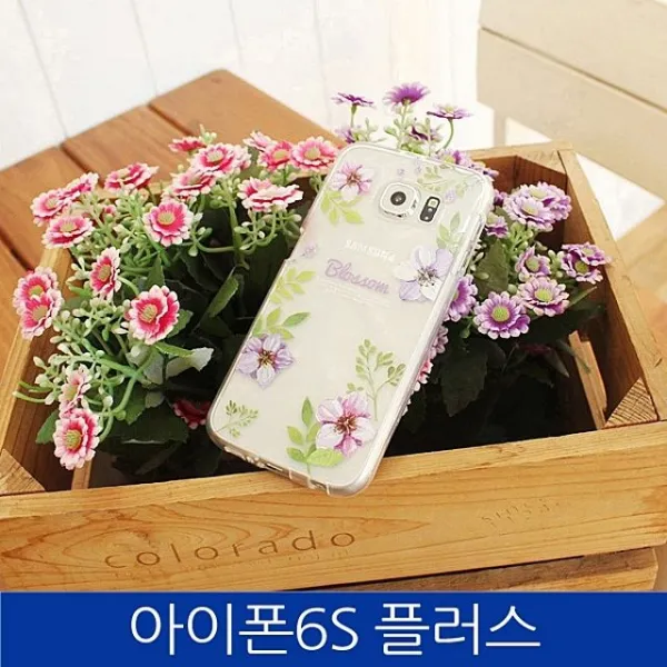 S&S몰 핸드폰케이스 [아이폰6S플러스. TZ 로맨틱 플라워 젤리 케이스 iPhone6S PLUS] 젤리케이스 하드케이스 다이어리케이