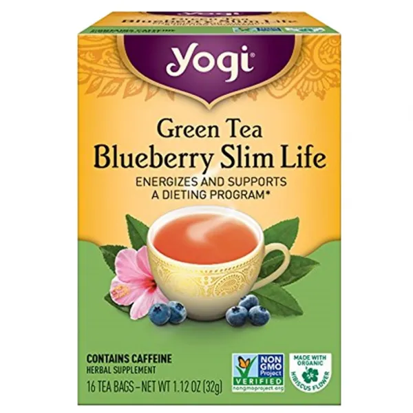 요기티 슬림 라이프, 16개입, Green Tea Blueberry