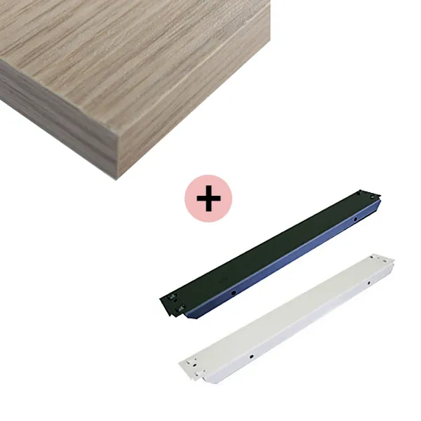 스피드랙 수납 앵글 조립식 1단 선반추가 백색앵글 + 우드코팅 합판, 앵글-백색/합판-우드코팅