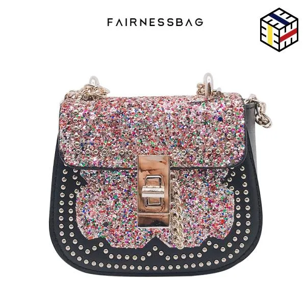 미니 백 스팽글 공정성 신상품 슈퍼 돼지 체인 숄더 가방 메신저 핸드백