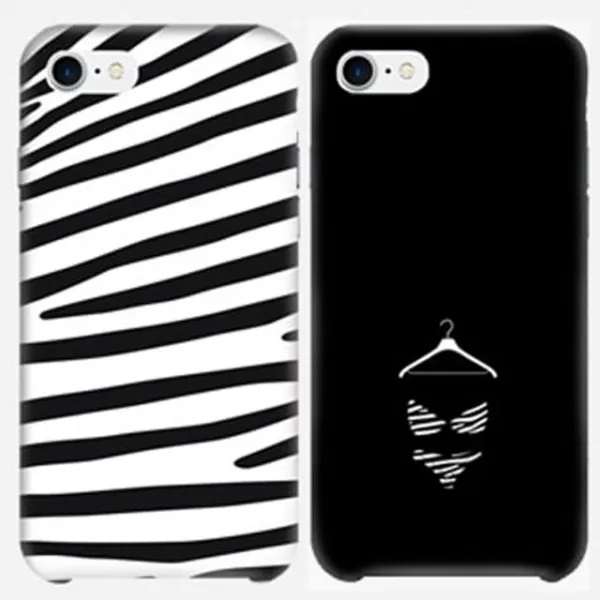 덕&컴 [LG V40 지브라무늬 슬림하드 핸드폰케이스 V409]젤리케이스 하드케이스