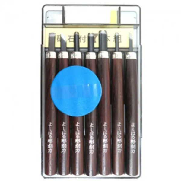 수공구 요시하루 조각도세트 HP-7 7pcs 연마석포함