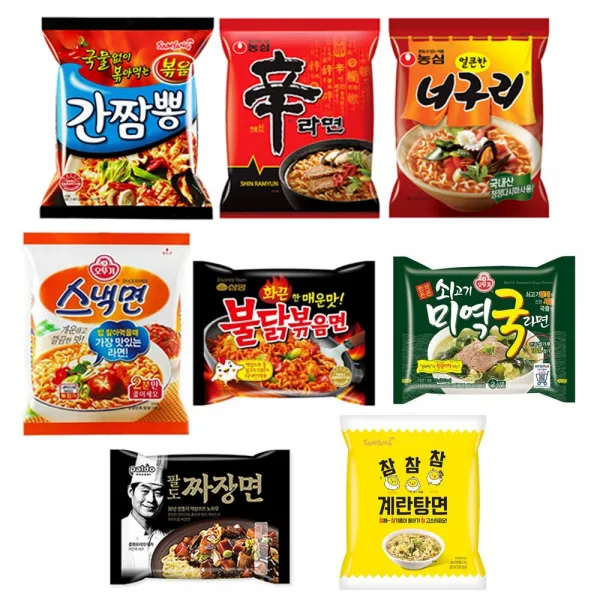 농심 오뚜기 삼양 팔도 라면세트 B 1box