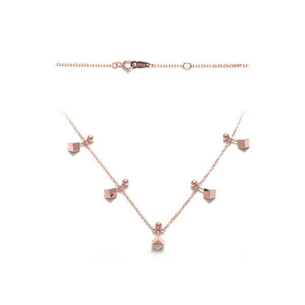 14k 매니 큐브 목걸이 Jnn17469