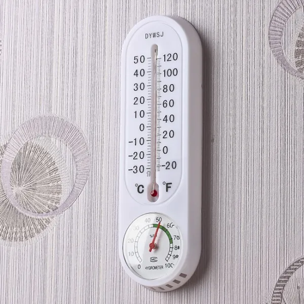 냉난방기기 실내온도측정 타원형 온도계 습도계, 단일 수량