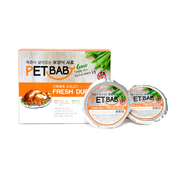 펫밥 그레인프리 강아지습식 오리고기 1.2kg 120g 10개