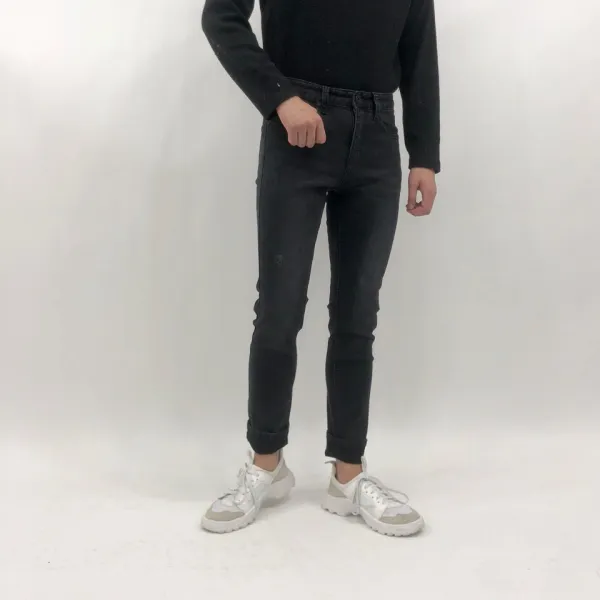 아르페 남자 겨울 기모 스판 흑청데님팬츠 5068