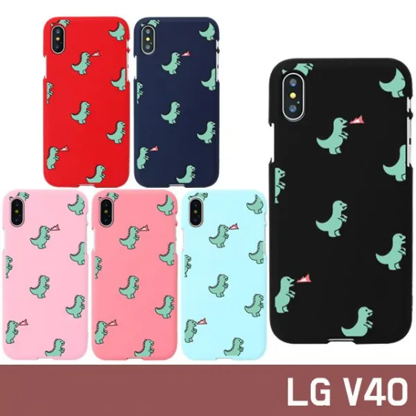 덕&컴 [LG V40 V409 다이노 커플 컬러 소프트 젤리 케이스]젤리케이스 하드케이스