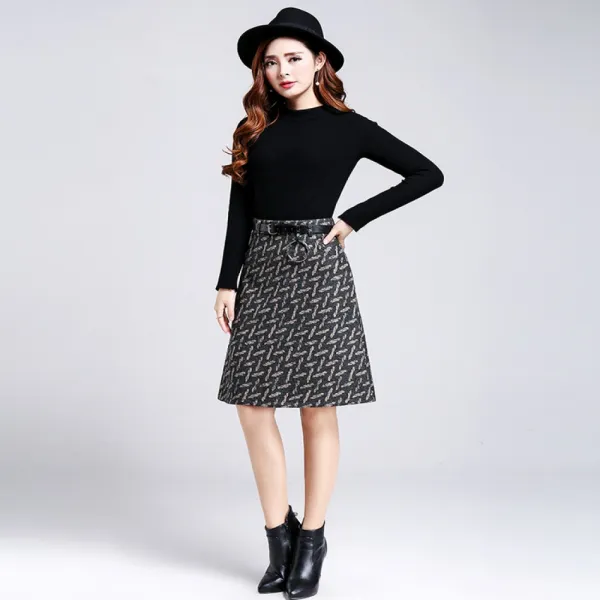  쟈스민 여성 겨울 롱스커트 롱치마 베스트