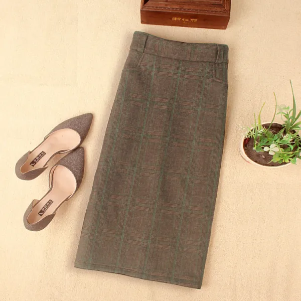  쟈스민 여성 겨울 롱스커트 롱치마 베스트