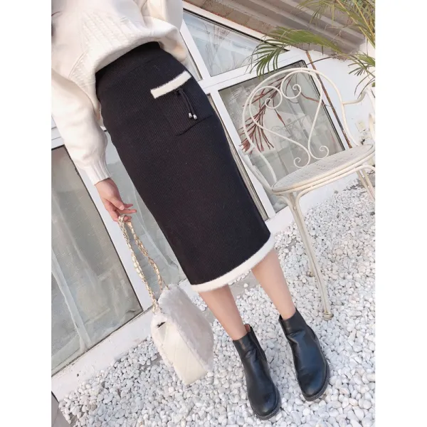  쟈스민 여성 겨울 롱스커트 롱치마 베스트 00104