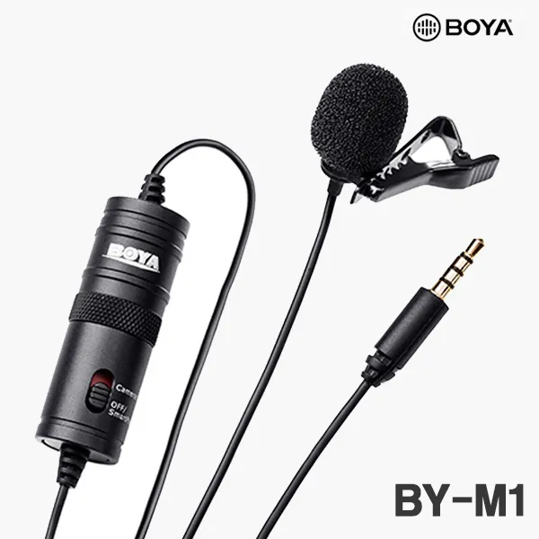 Boya 보야 마이크 유투브 동영상 방송 촬영장비 Boya By M1 라발리에 핀마이크