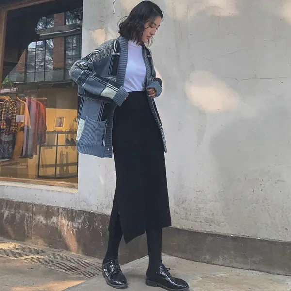  쟈스민 여성 겨울 롱스커트 롱치마 베스트 00065