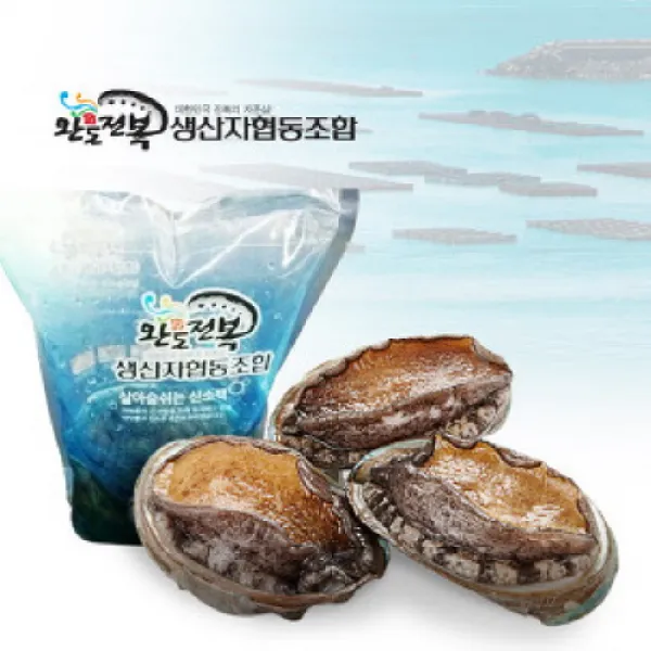 완도전복생산자협동조합 특대전복 1kg(9미~10미) 전복, 1kg(13~14미)+선물포장, 1set