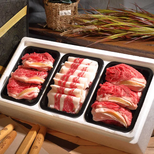 [안동누렁소한우] 1등급이상 한우구이세트 1호(꽃등심x2+차돌박이) 팩당 400g/총1.2kg, 단품