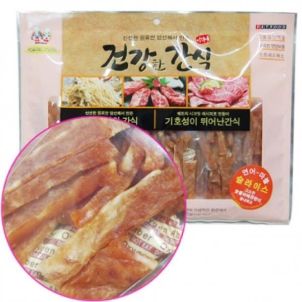 퍼스트펫 (건간항간식) 연어 마블 슬라이스400g, 상품선택