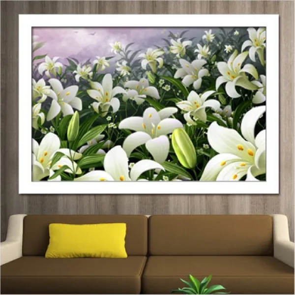 180903ari_ahh_4073275 보석십자수 3d 순수한 백합 60x40cm 비즈퍼즐 보석십자수 큐빅인테리어소품 큐빅비즈 큐빅자수