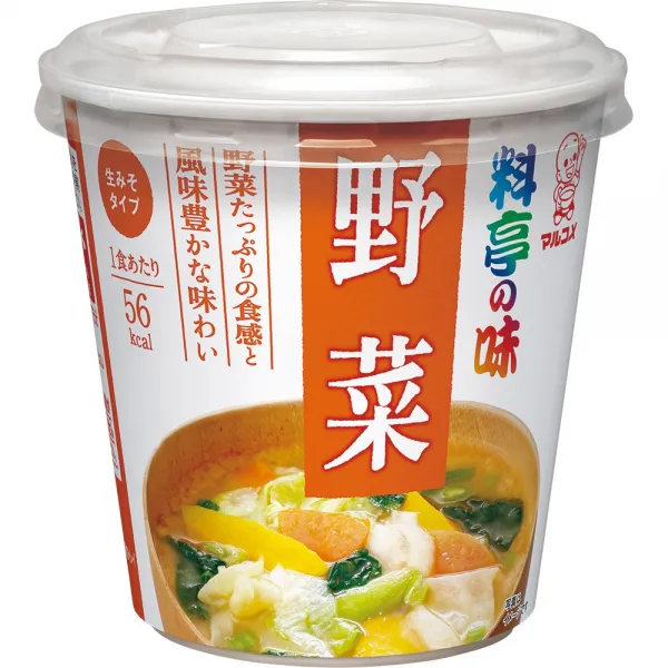 [마루코메] 마루코메 컵미소국 즉석 컵미소된장국 생미소와야채, 49g, 1개