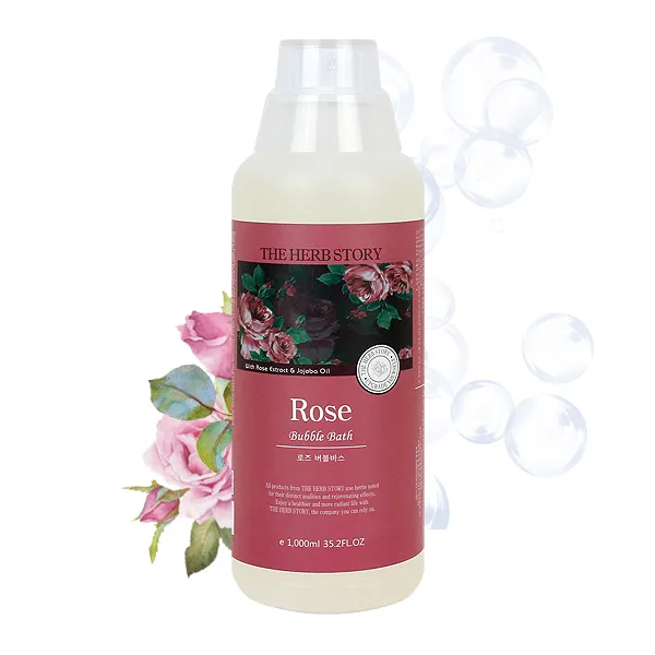 더허브스토리 로즈 버블바스 입욕제 1000ml, 단품