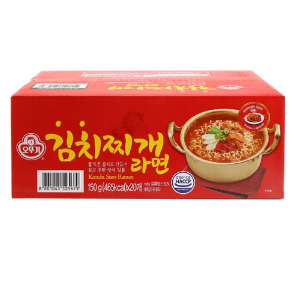 찌개가 생각날떄 오뚜기 김치찌개 라면 150gx20봉입, 1세트