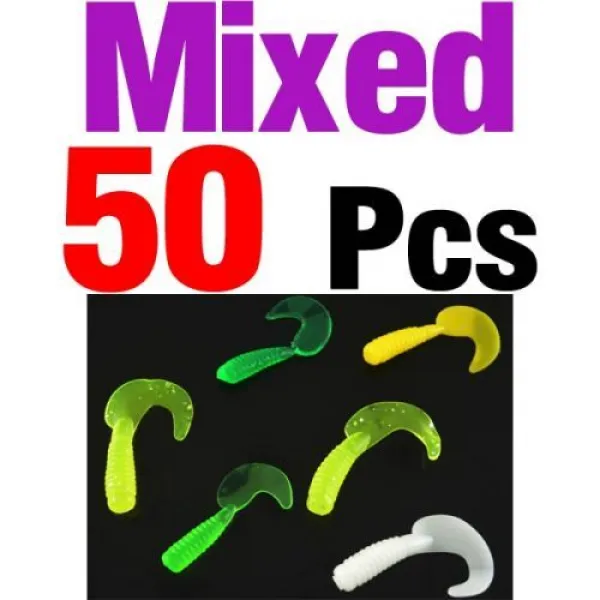 [해외] M32703516145U72 강바다민물 미끼 낚시장비 고급 타이라바, 50Pcs Mixed