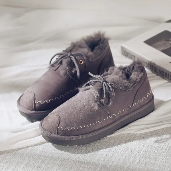 Zoneshop 여성털운동화 방한화 털안감 캐주얼화 겨울 신발x12 578172277654