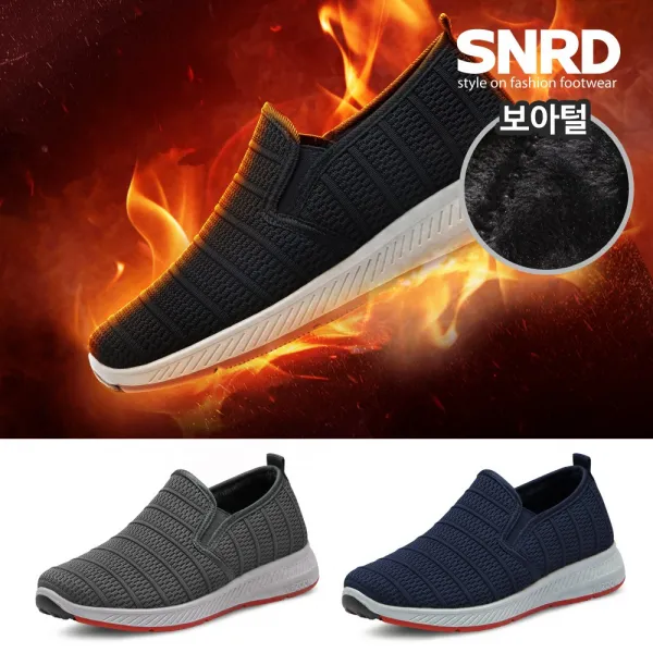 페이퍼플레인 남녀공용 데일리 겨울 방한 보온 SNRD 슬립온 슈즈
