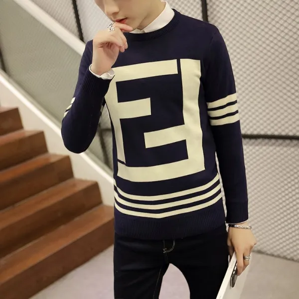 Qterra 특허브랜드 니트 스웨터 맨투맨 긴팔 라운드 티셔츠 빅사이즈 Am1217 Av39