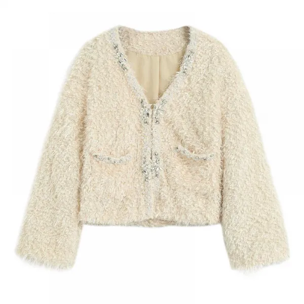 여성 숏 자켓 베이직 브이넥 슬림핏 기본 외투 Abiw3n5