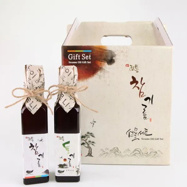호재원 참기름선물세트 특가3호 참기름+들기름 1세트 270ml