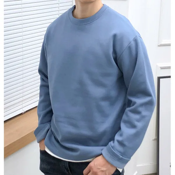 장롱 겨울 기모 긴팔 무지티셔츠 티셔츠