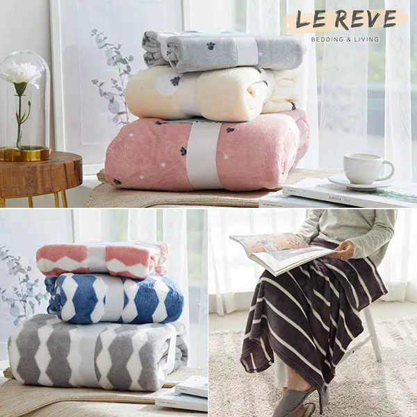 르헤브 촉감좋은 겨울 밍크극세사 이불 담요 중형
