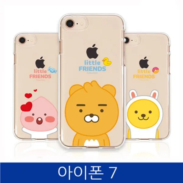 엘리스샵 핸드폰케이스 아이폰7. 카카오 프렌즈 투명 젤리 폰케이스 Iphone7 Case 