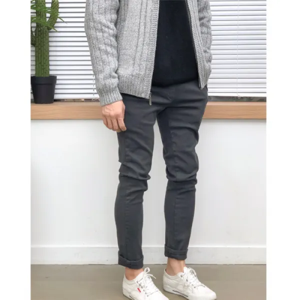 장롱 밴딩 기모 기본 겨울 면바지