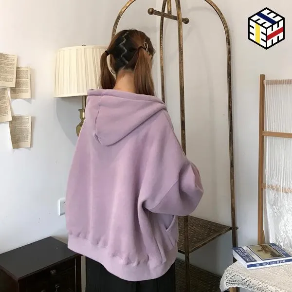 맨투맨 후드 집업 여성 Lazys 쪽의 동음 캐시미어 스웨터 2018 신