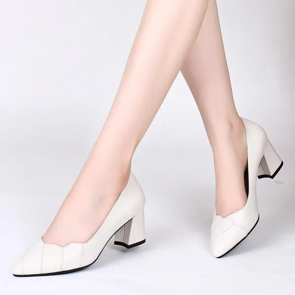 Qterra 특허브랜드 여성신발 스틸레토 정장 미들굽 통굽 캐주얼 패션