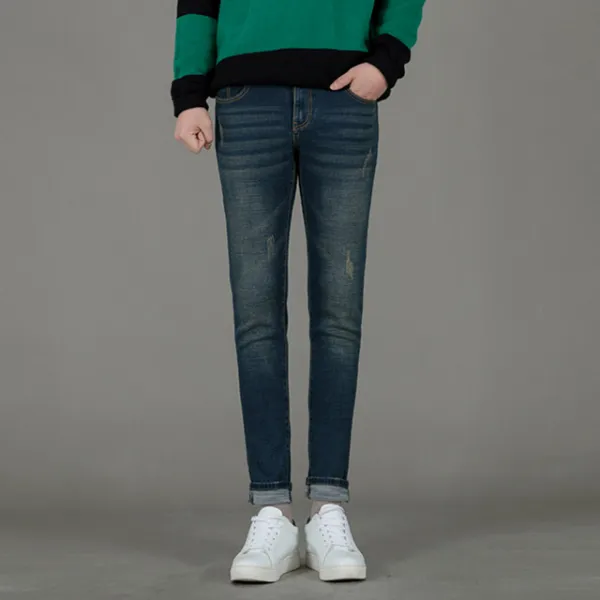 디와이진 겨울 기모 클래식슬럽 워싱 청바지 Jn9985