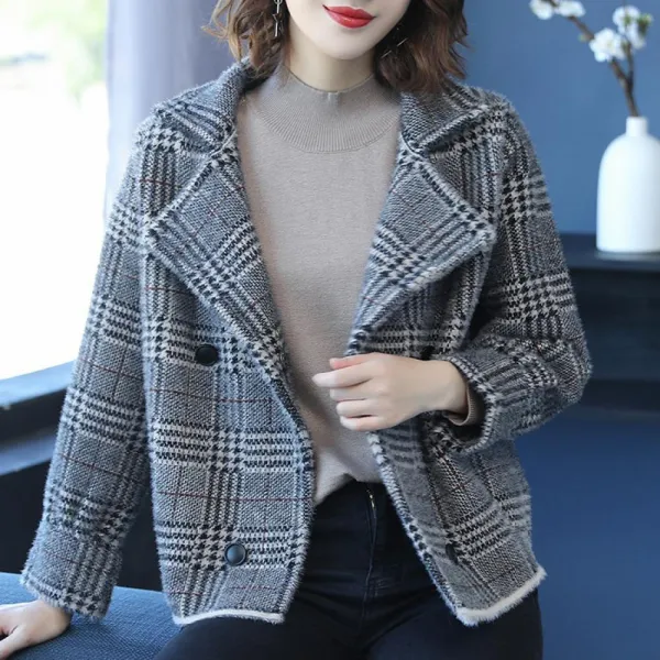 A겨울 여성 외투 양복 마이 자켓 코트 빅사이즈 92 P5w8zl