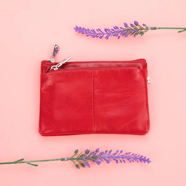 끄레앙 소가죽 동전지갑 여성 슬림 멀티 지갑 다용도 미니 반지갑