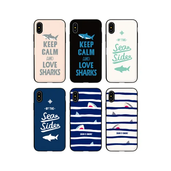 루다컴퍼니 트라이코지 샤크 카드도어범퍼 케이스 휴대폰